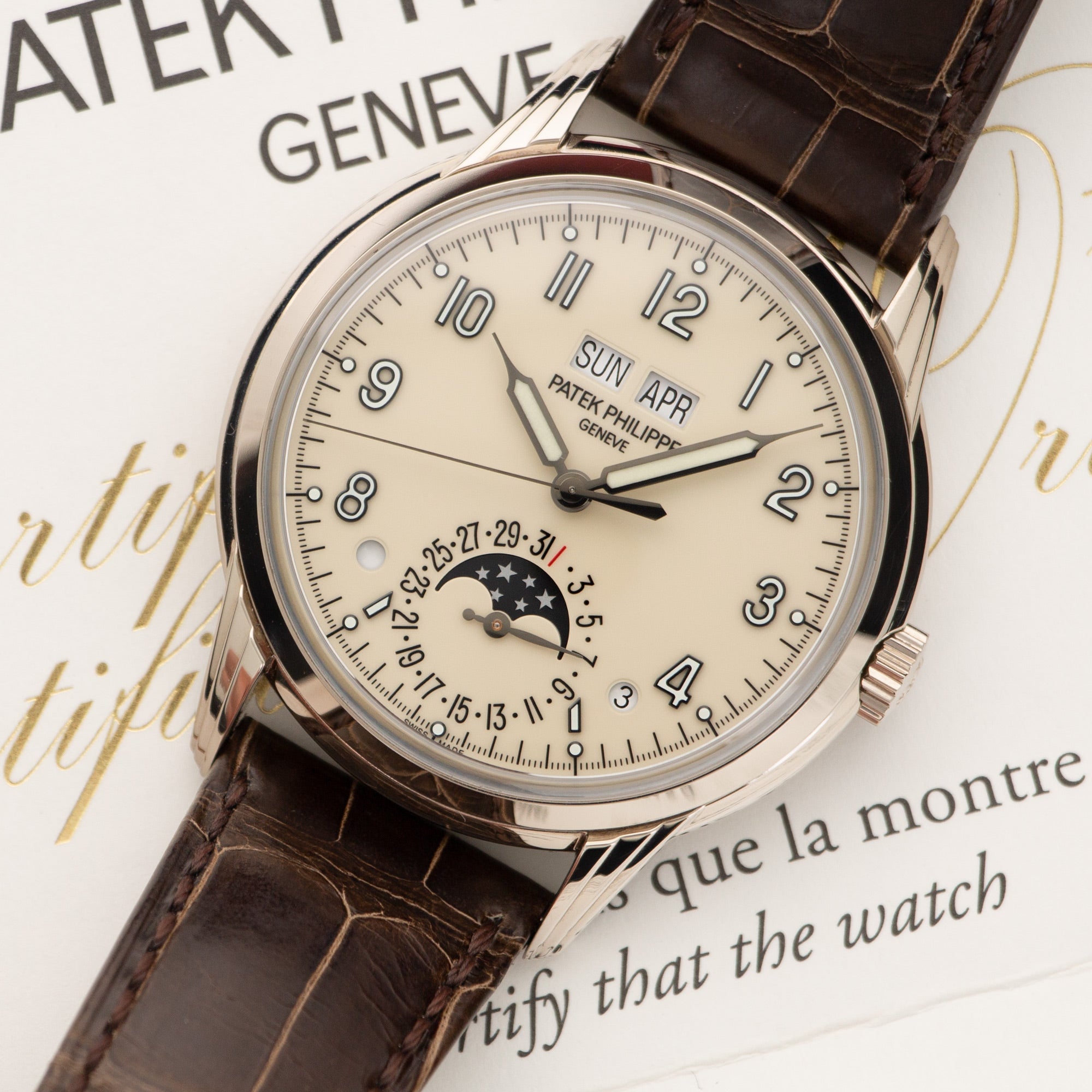 Patek Philippe - Patek Philippe White Gold Perpetual Calendar Watch Ref. 5320 - The Keystone Watches