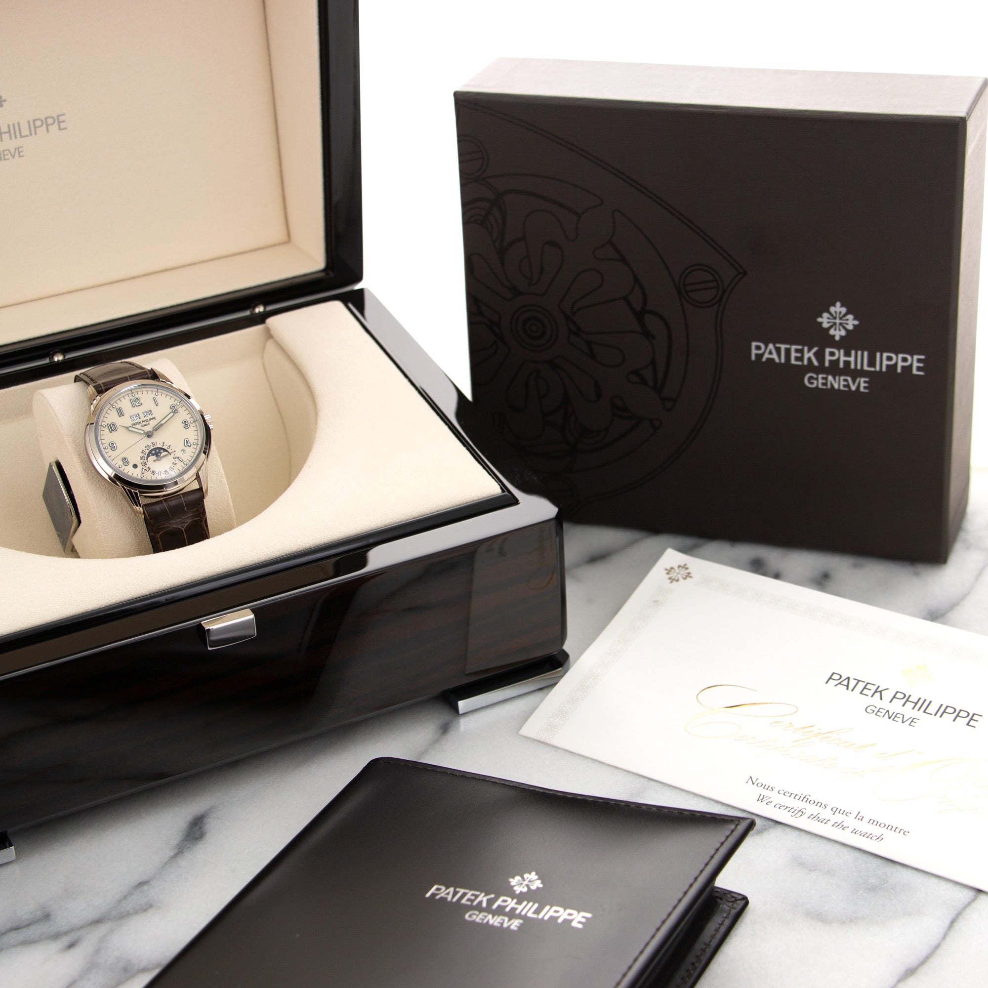 Patek Philippe - Patek Philippe White Gold Perpetual Calendar Watch Ref. 5320 - The Keystone Watches