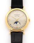 Vacheron Constantin Yellow Gold Les Historiques Triple Calendar Moonphase Watch Ref. 47050