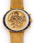Piaget - Piaget Yellow Gold Skeletonized Lapis Lazuli Chronograph Watch - The Keystone Watches