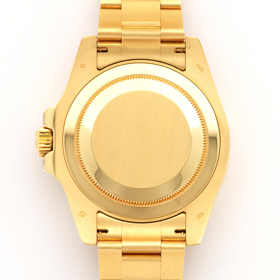 Rolex Yellow Gold GMT-Master II Diamond & Sapphire Watch Ref. 116758