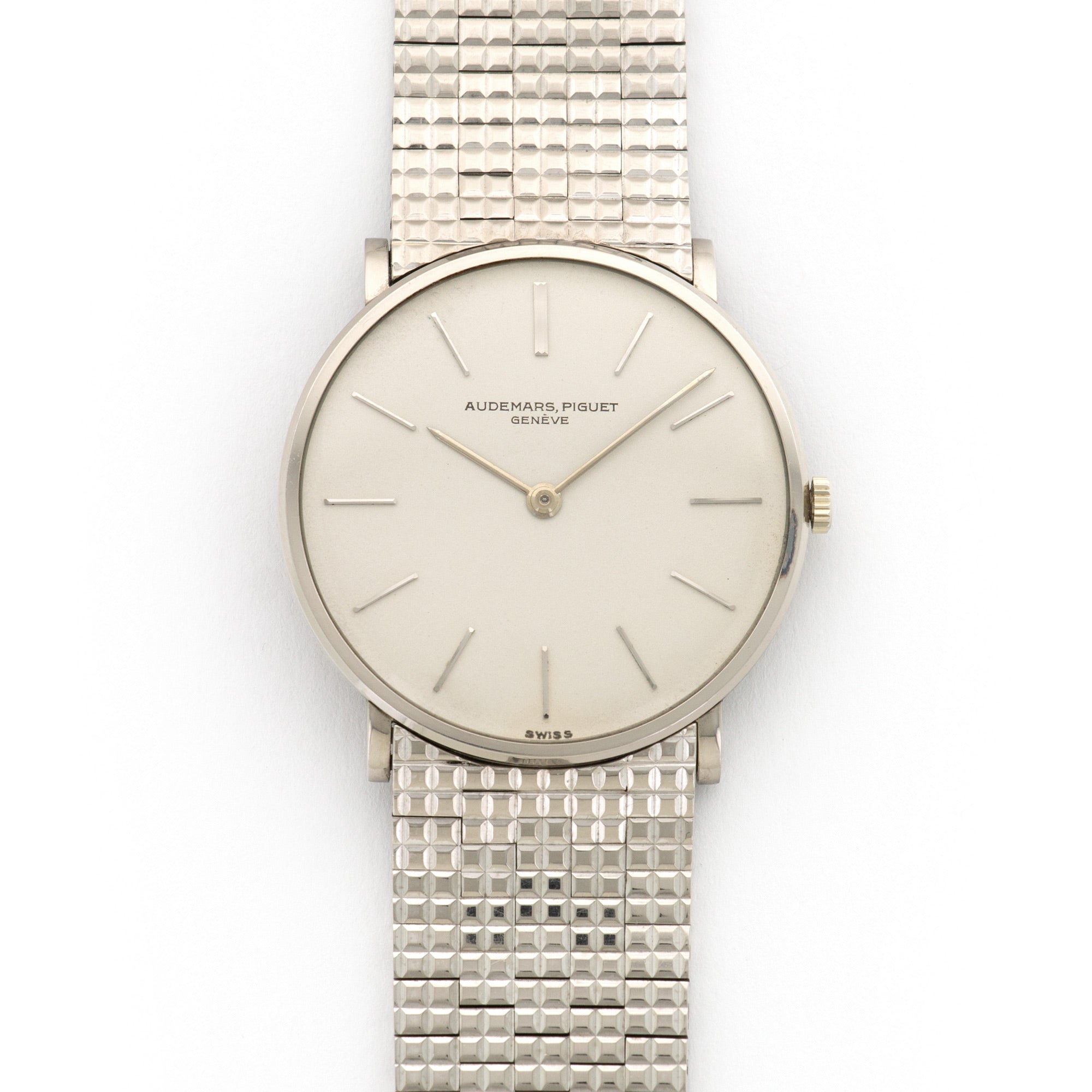 Audemars Piguet - Audemars Piguet White Gold Ultra-Thin Bracelet Watch - The Keystone Watches