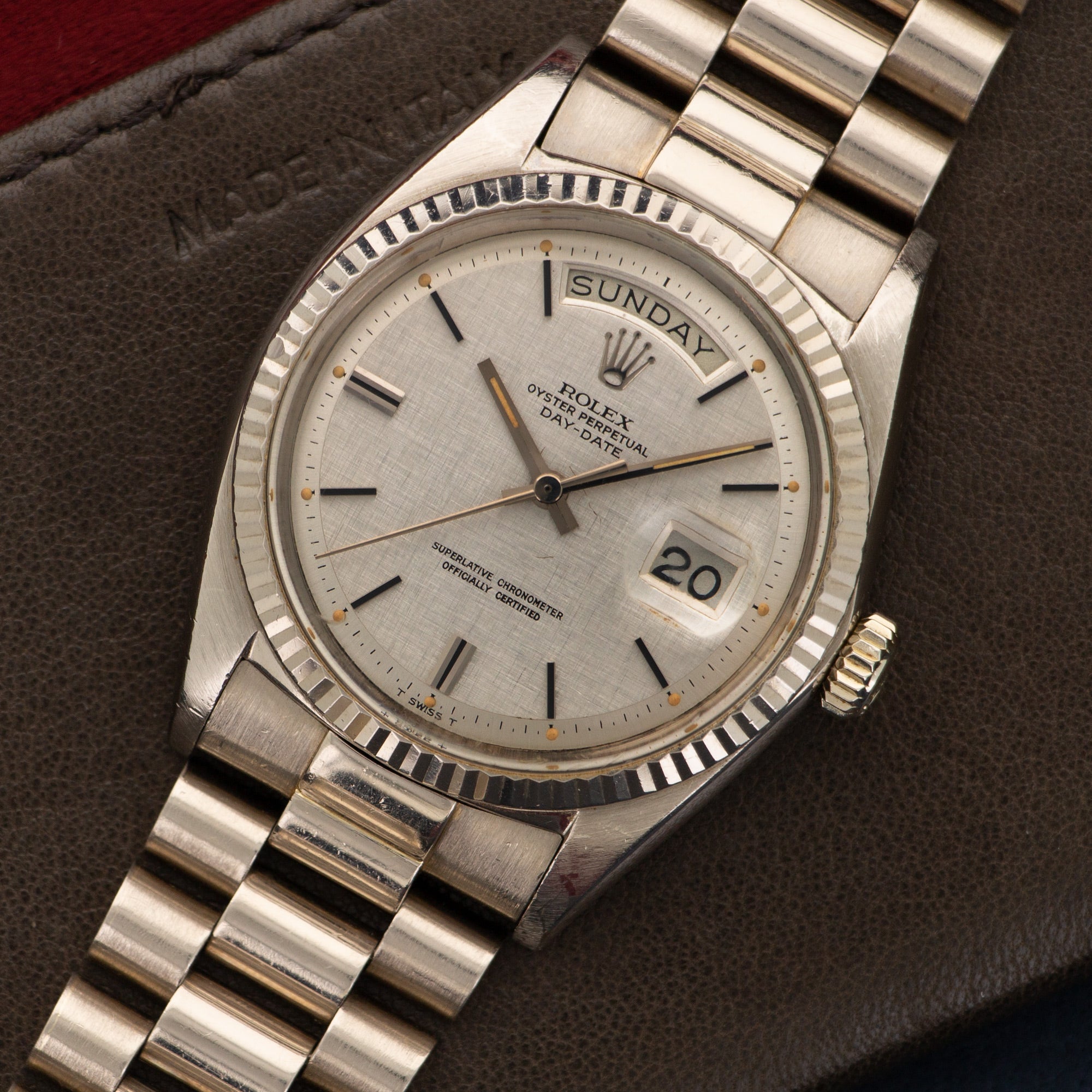 Rolex - Rolex White Gold Day-Date Watch Ref. 1803, from 1972 - The Keystone Watches