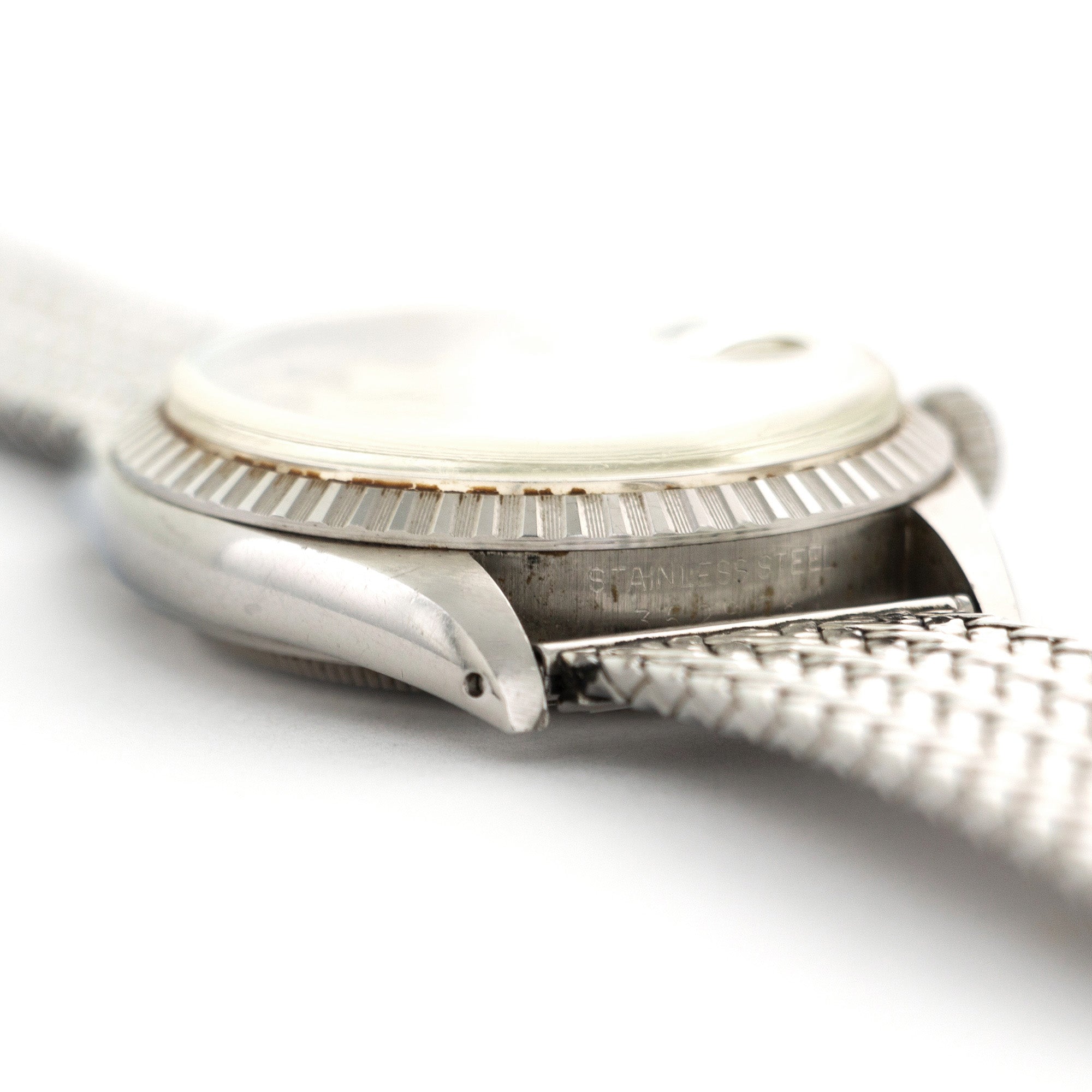 Rolex - Rolex Steel Datejust Watch Ref. 1603 with Unusual Associated Woven Bracelet - The Keystone Watches
