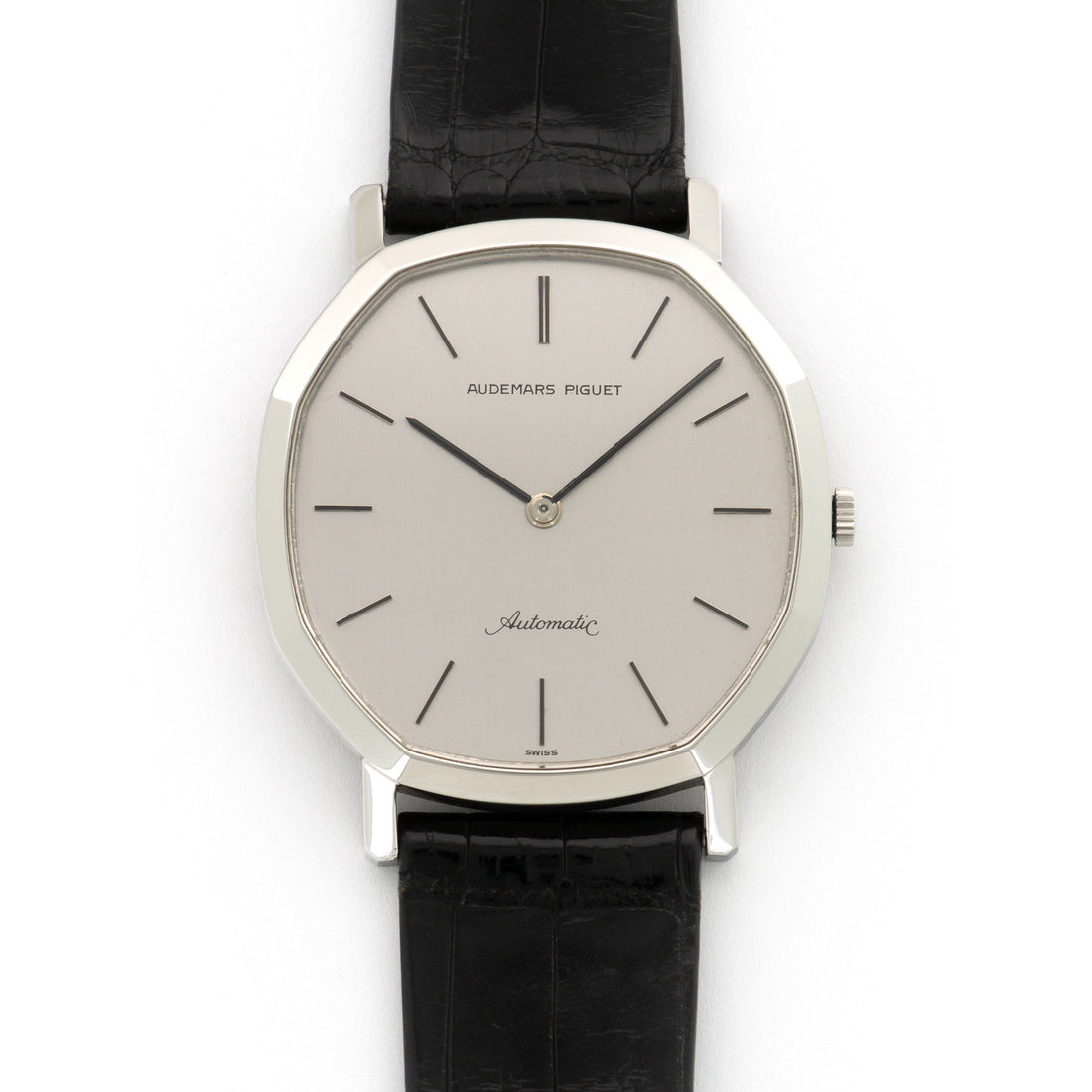 Audemars Piguet Steel Unusual Shape Strap Watch