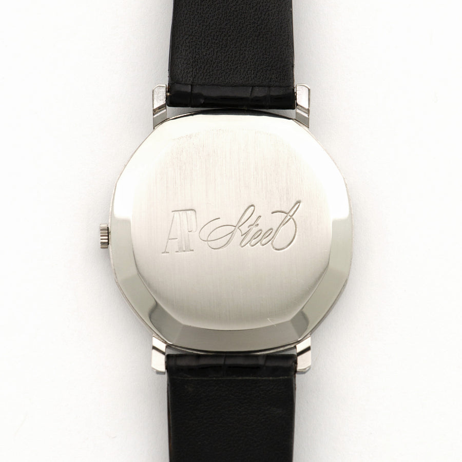 Audemars Piguet Steel Unusual Shape Strap Watch