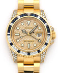 Rolex - Rolex Yellow Gold GMT-Master II Sapphire Diamond Watch Ref. 116758 - The Keystone Watches