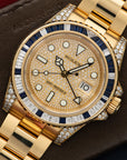 Rolex - Rolex Yellow Gold GMT-Master II Sapphire Diamond Watch Ref. 116758 - The Keystone Watches