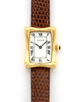 Cartier - Cartier Yellow Gold Tank Bamboo Coussin Watch - The Keystone Watches