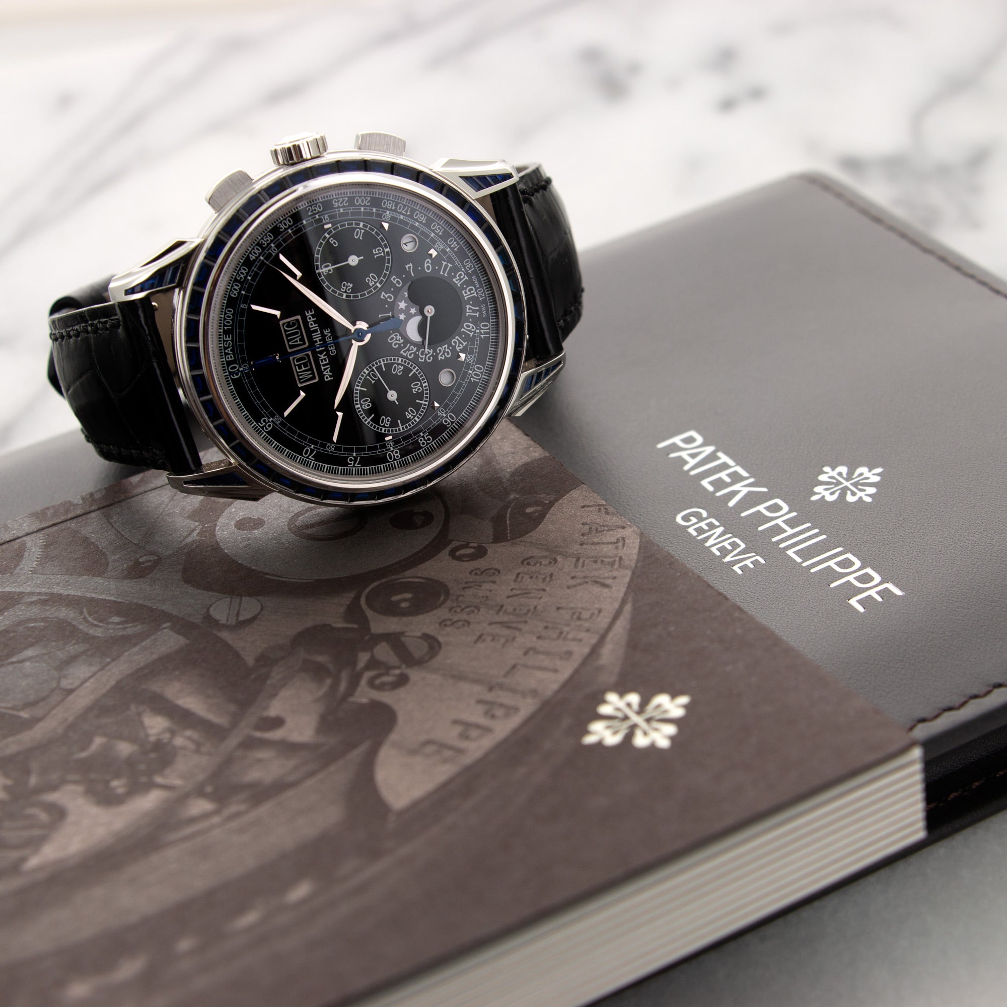 Patek Philippe - Patek Philippe Platinum Perpetual Calendar Chrono Sapphire Watch Ref. 5271 - The Keystone Watches