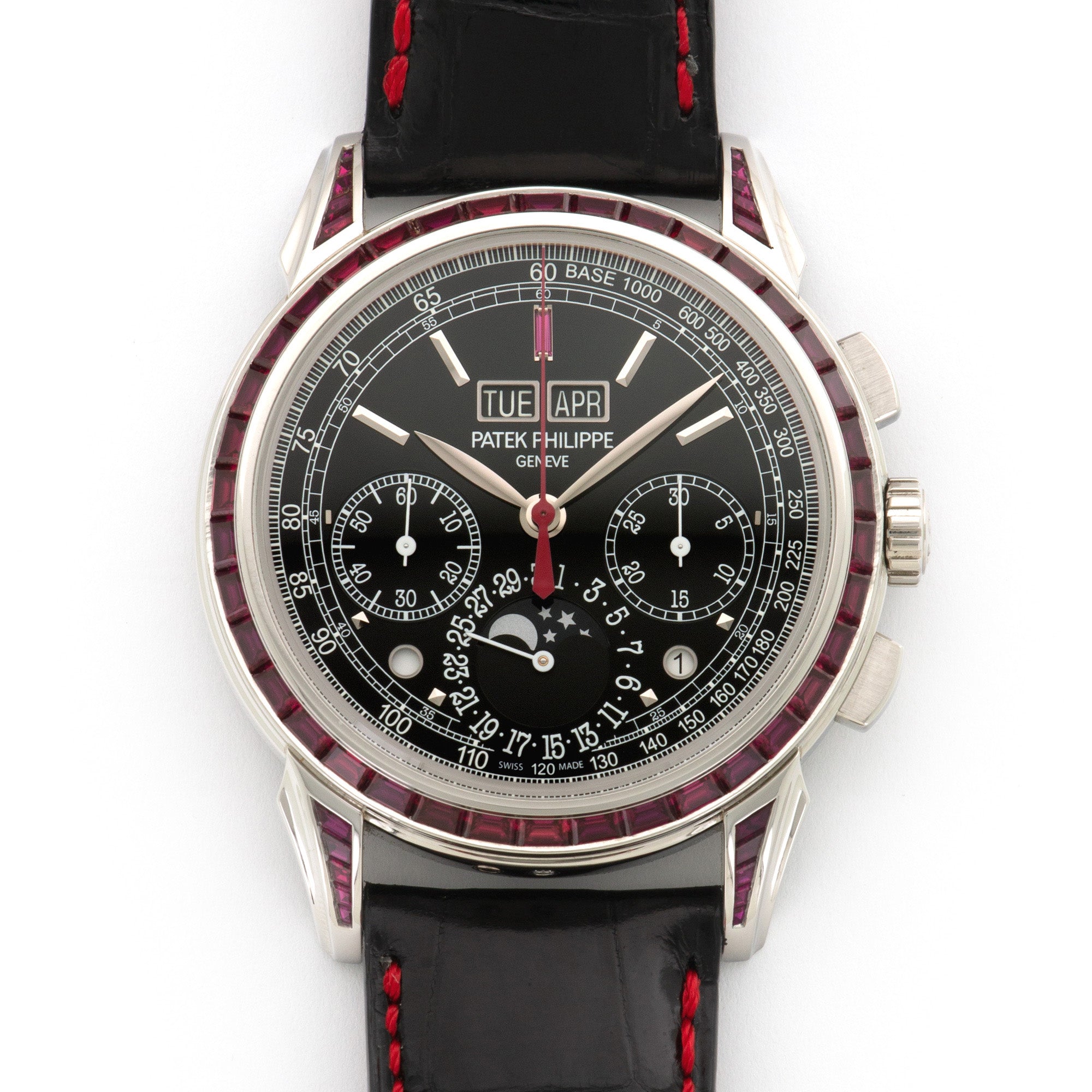 Patek Philippe - Patek Philippe Platinum Perpetual Calendar Chrono Ruby Watch Ref. 5271 - The Keystone Watches