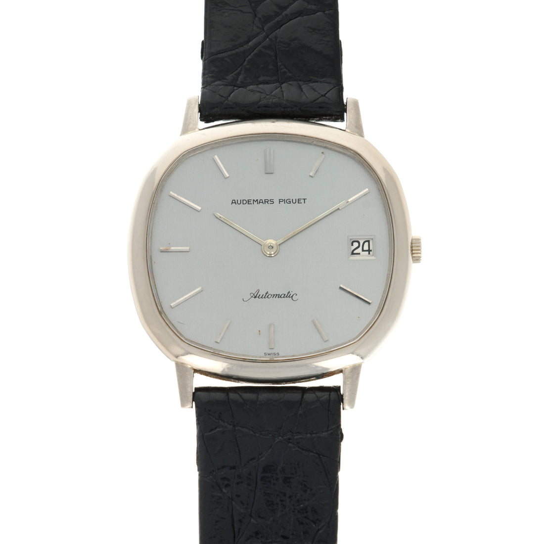 Audemars Piguet White Gold Automatic Strap Watch