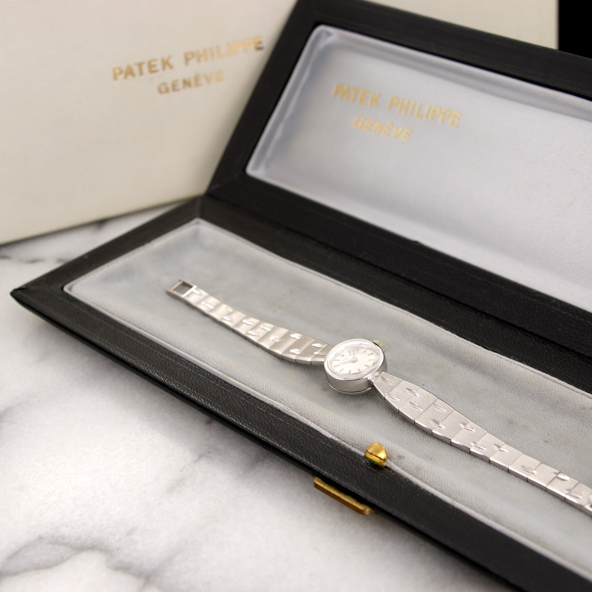 Patek Philippe - Patek Philippe White Gold Bracelet Watch, Ref. 3266 - The Keystone Watches