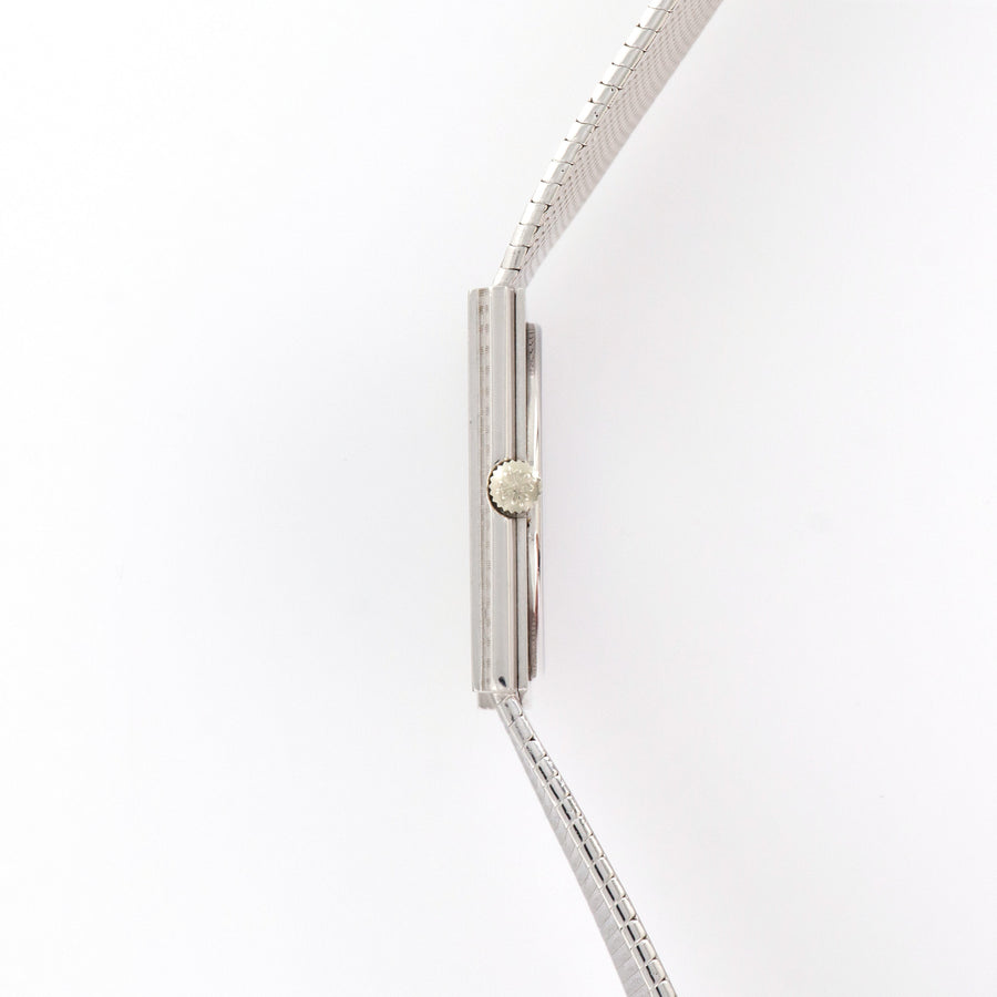 Patek Philippe White Gold Bracelet Watch, Retailed by Cartier