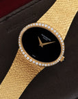 Patek Philippe - Patek Philippe Yellow Gold Onyx Diamond Watch - The Keystone Watches