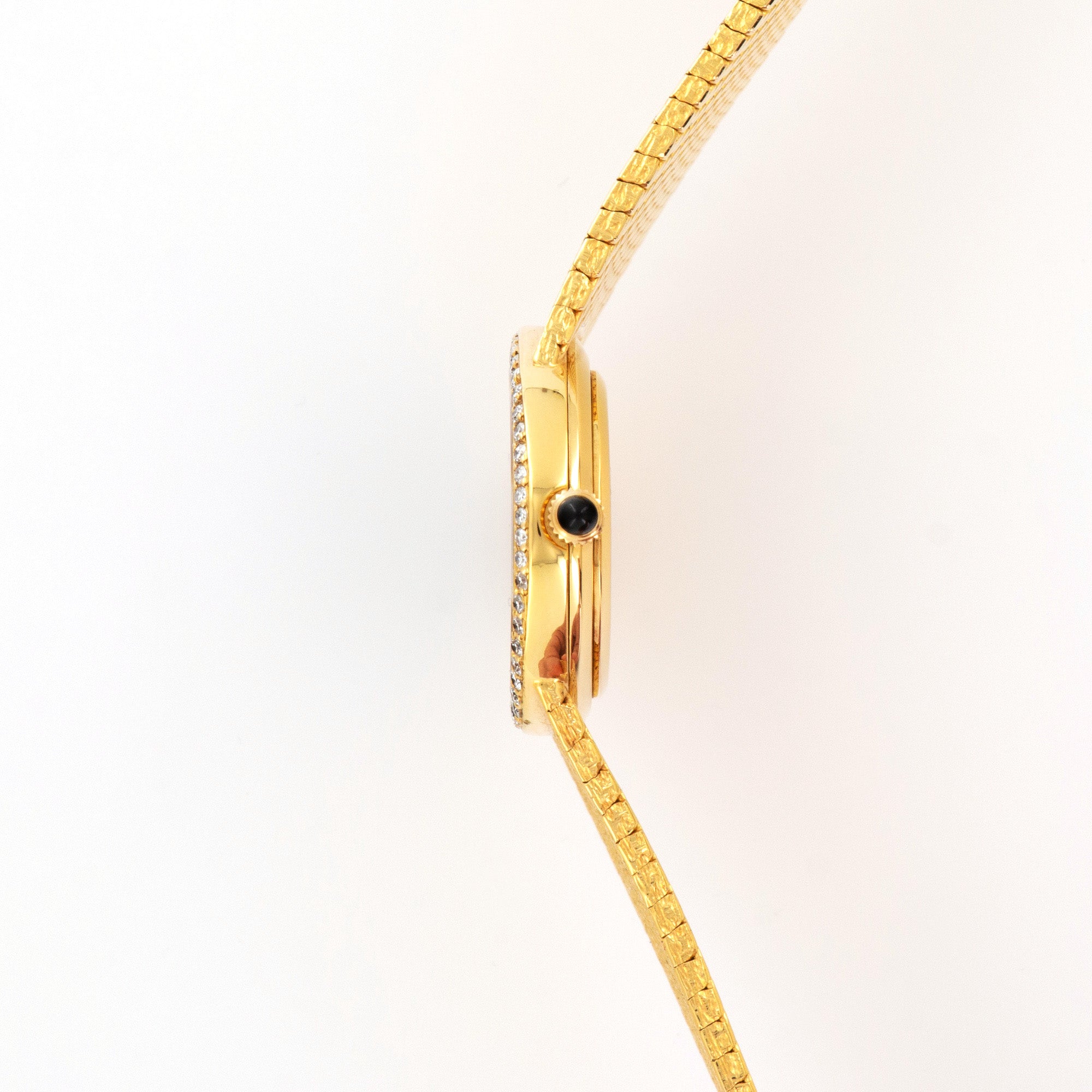 Patek Philippe - Patek Philippe Yellow Gold Onyx Diamond Watch - The Keystone Watches
