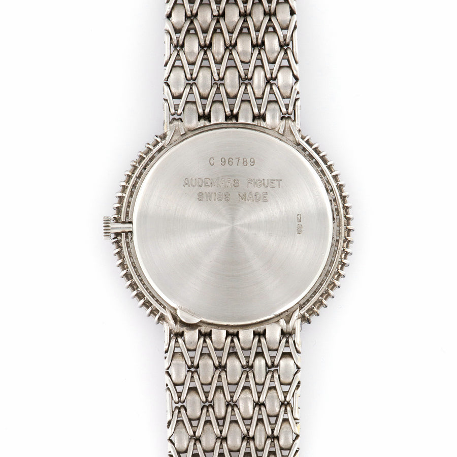 Audemars Piguet White Gold Diamond Bracelet Watch