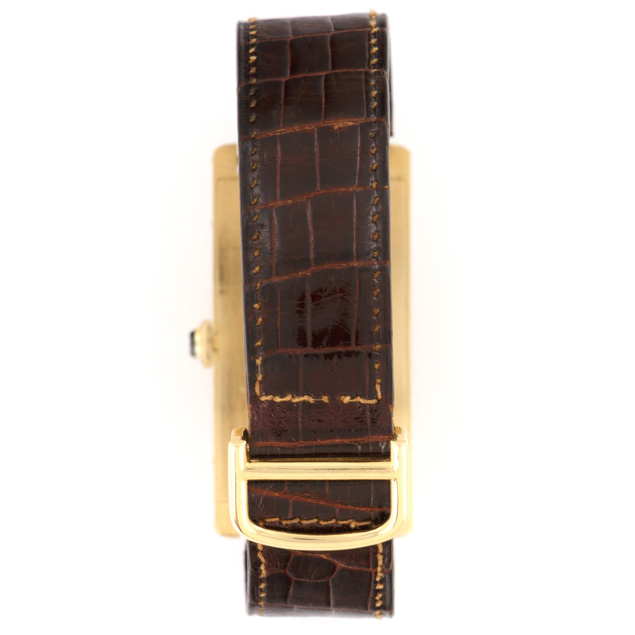 Cartier Yellow Gold Tank Cintree Watch, Circa 1970
