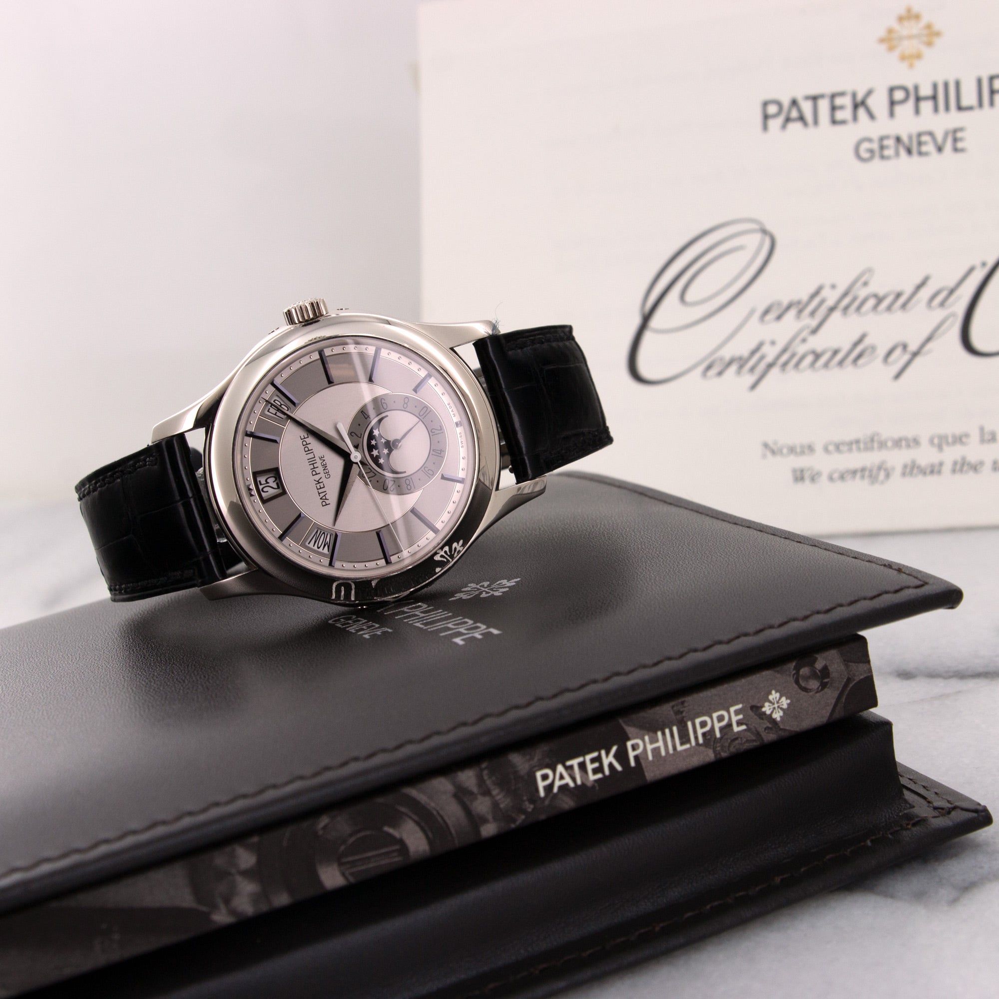 Patek Philippe - Patek Philippe Complications White Gold Annual Calendar Watch Ref. 5205 - The Keystone Watches