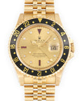 Rolex Yellow Gold GMT-Master II Diamond Ruby Watch Ref. 16718
