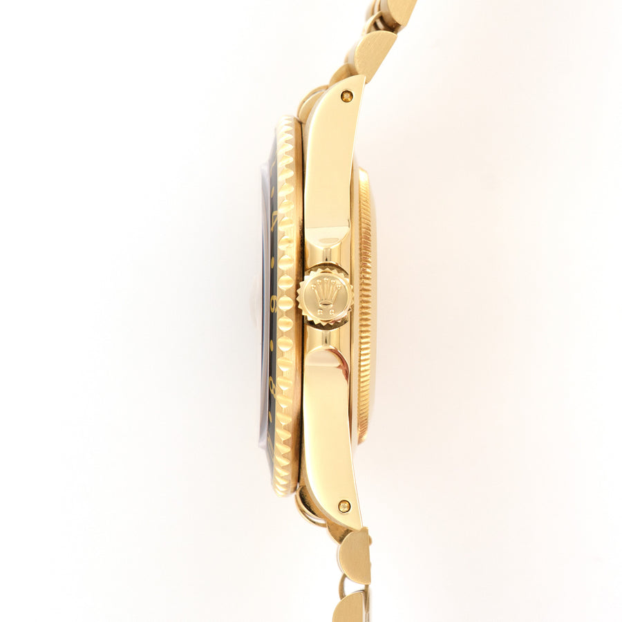 Rolex Yellow Gold GMT-Master II Diamond Ruby Watch Ref. 16718
