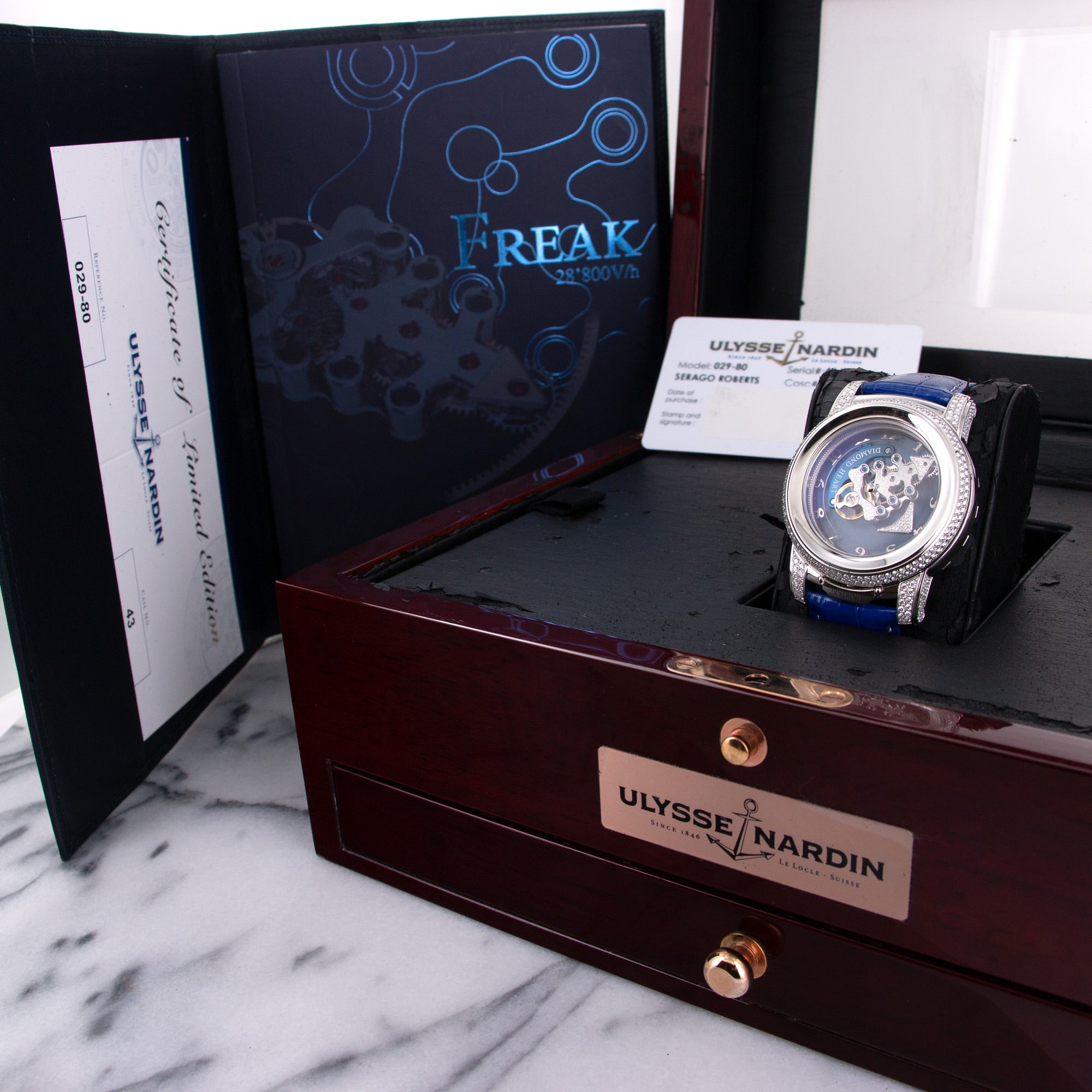 Ulysse Nardin - Ulysse Nardin Platinum Diamond Heart Freak Watch - The Keystone Watches