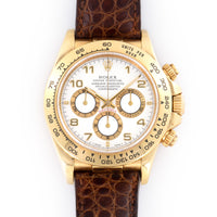 Rolex Yellow Gold Zenith Cosmograph Daytona Watch, Ref 16518 with Original Box and Papers