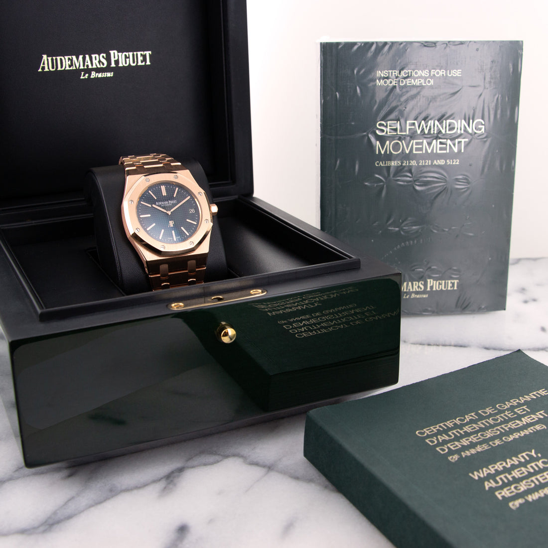 Audemars Piguet Rose Gold Royal Oak Ultra-Thin Watch Ref. 15202