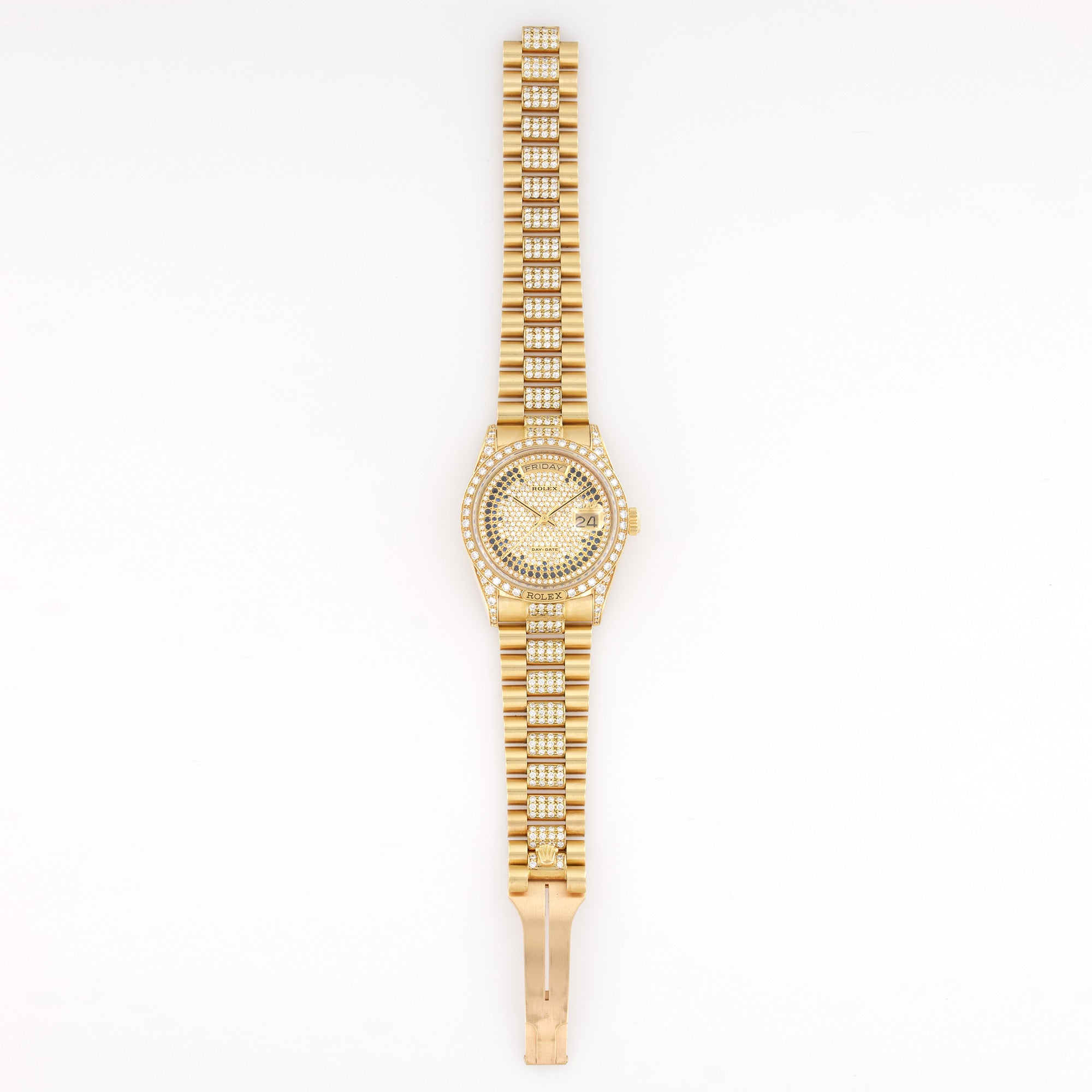 Rolex - Rolex Yellow Gold Day-Date Pave Diamond Watch Ref. 18138 - The Keystone Watches