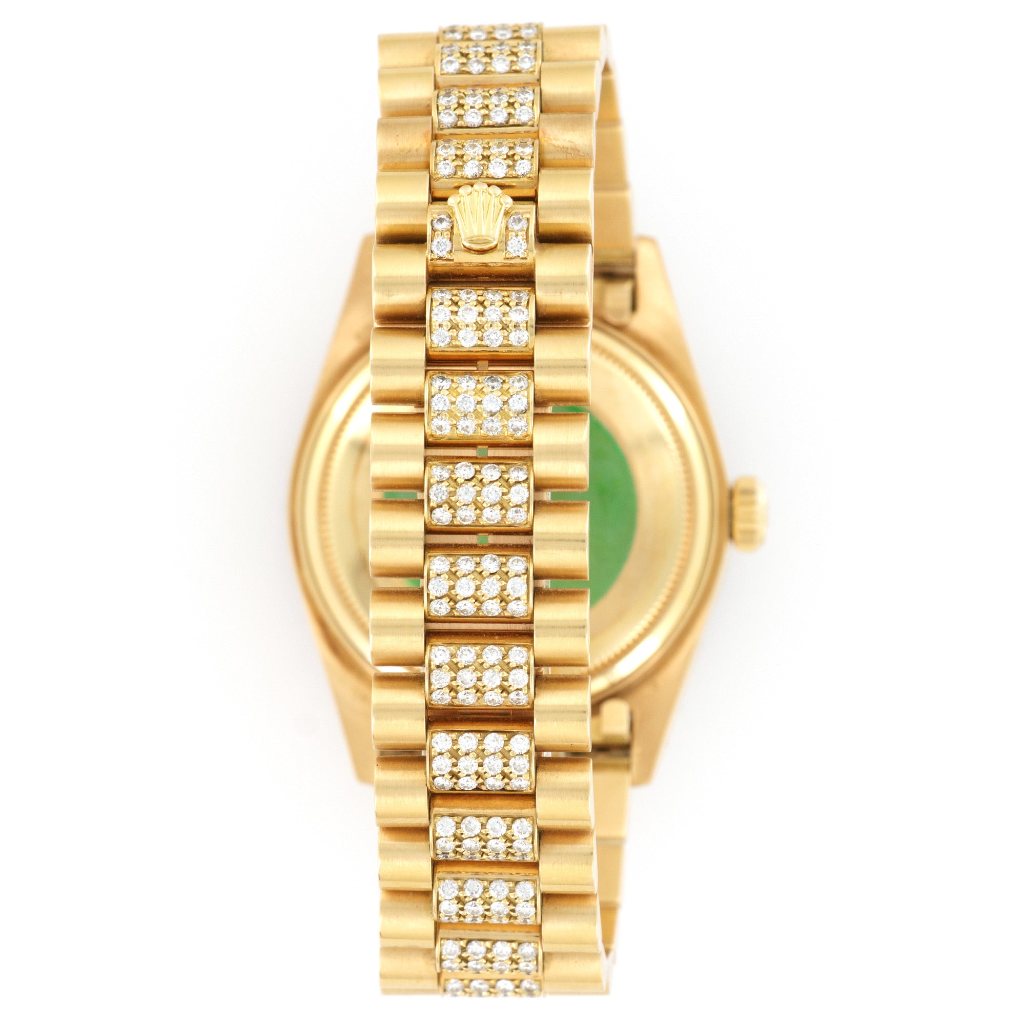 Rolex - Rolex Yellow Gold Day-Date Pave Diamond Watch Ref. 18138 - The Keystone Watches