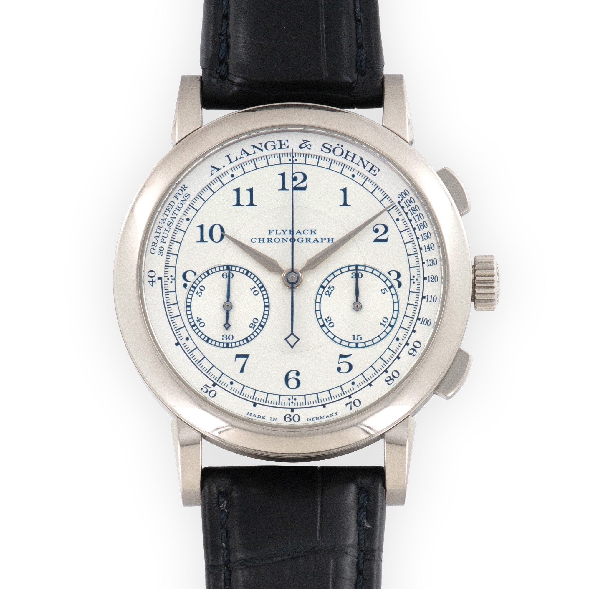 A Lange &amp; Sohne White Gold 1815 Chronograph Watch