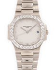 Patek Philippe White Gold Nautilus Diamond Watch Ref. 3800