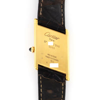 Cartier Yellow Gold Asymmetrical Tank Watch, with Original Box and Certificate