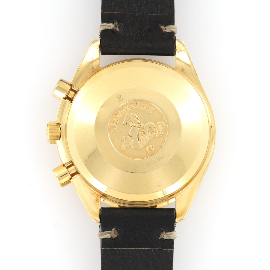 Omega Yellow Gold Speedmaster Chronograph Watch