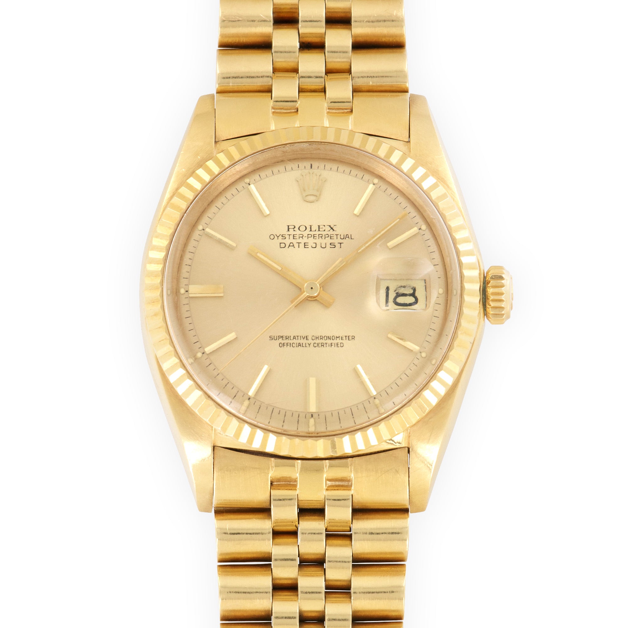 Rolex - Rolex Yellow Gold Datejust Jubilee Watch Ref. 1601 - The Keystone Watches
