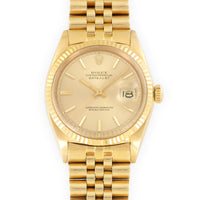 Rolex Yellow Gold Datejust Jubilee Watch Ref. 1601