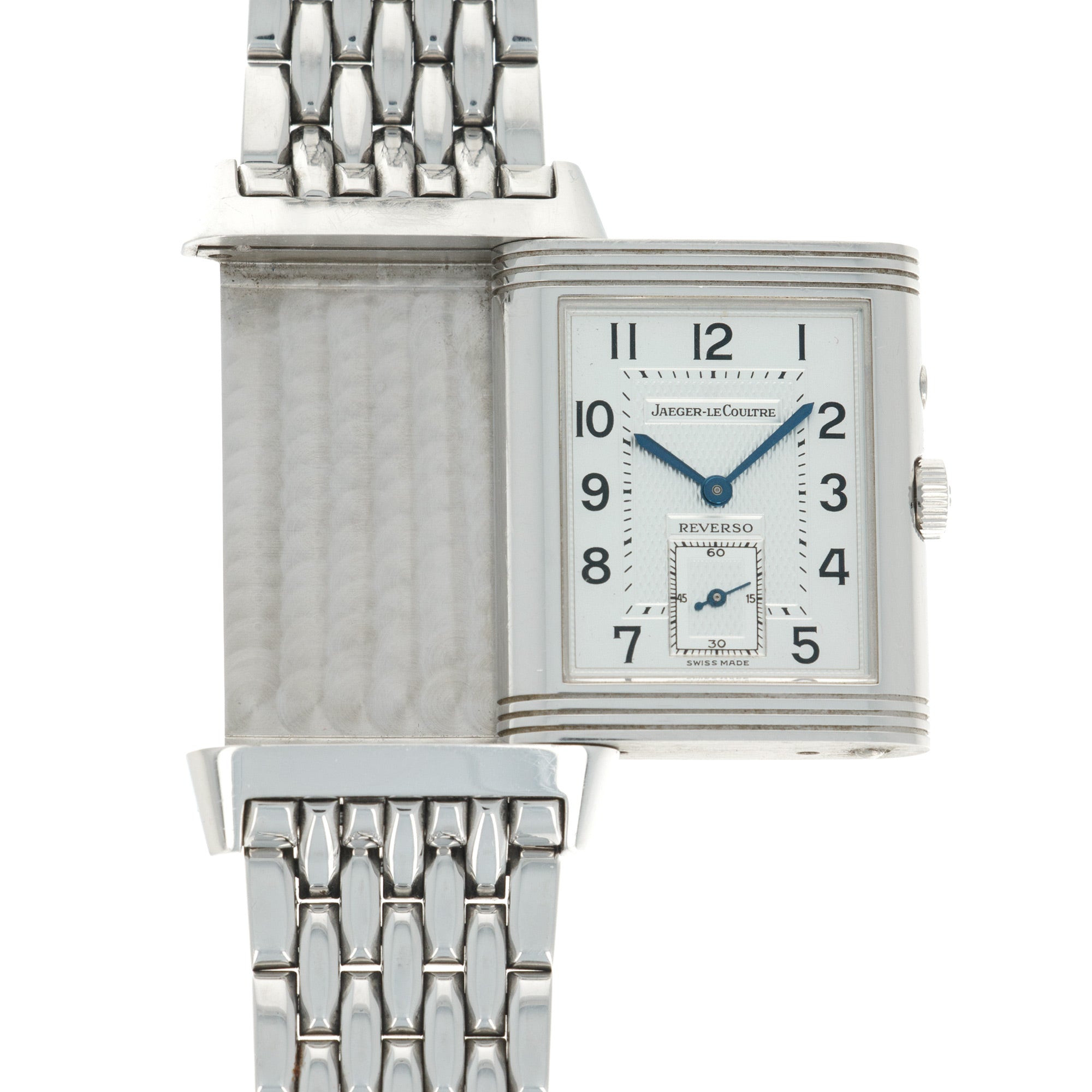 Jaeger LeCoultre - Jaeger Lecoultre Steel Reverso Day-Night Watch - The Keystone Watches