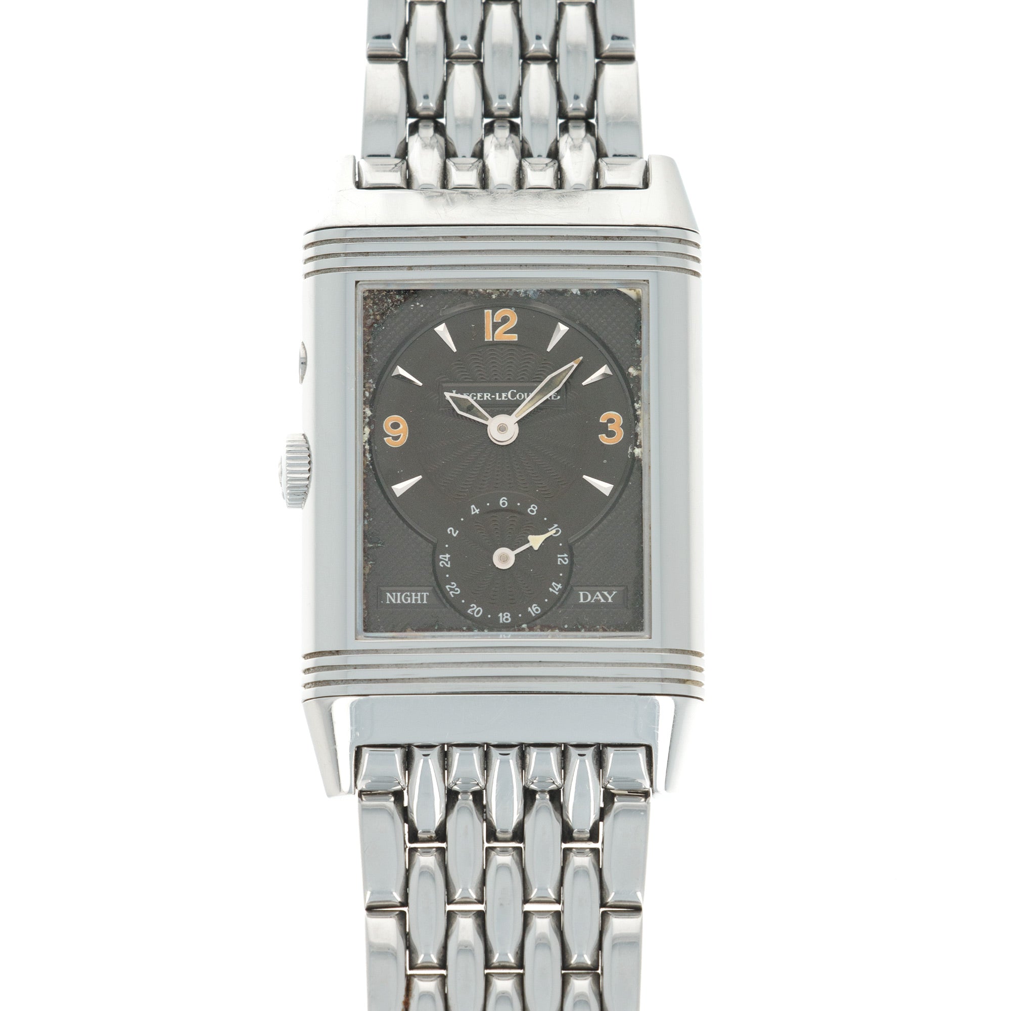 Jaeger LeCoultre - Jaeger Lecoultre Steel Reverso Day-Night Watch - The Keystone Watches