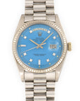 Rolex - Rolex White Gold Day-Date Blue Stella Watch, Ref. 1803 - The Keystone Watches