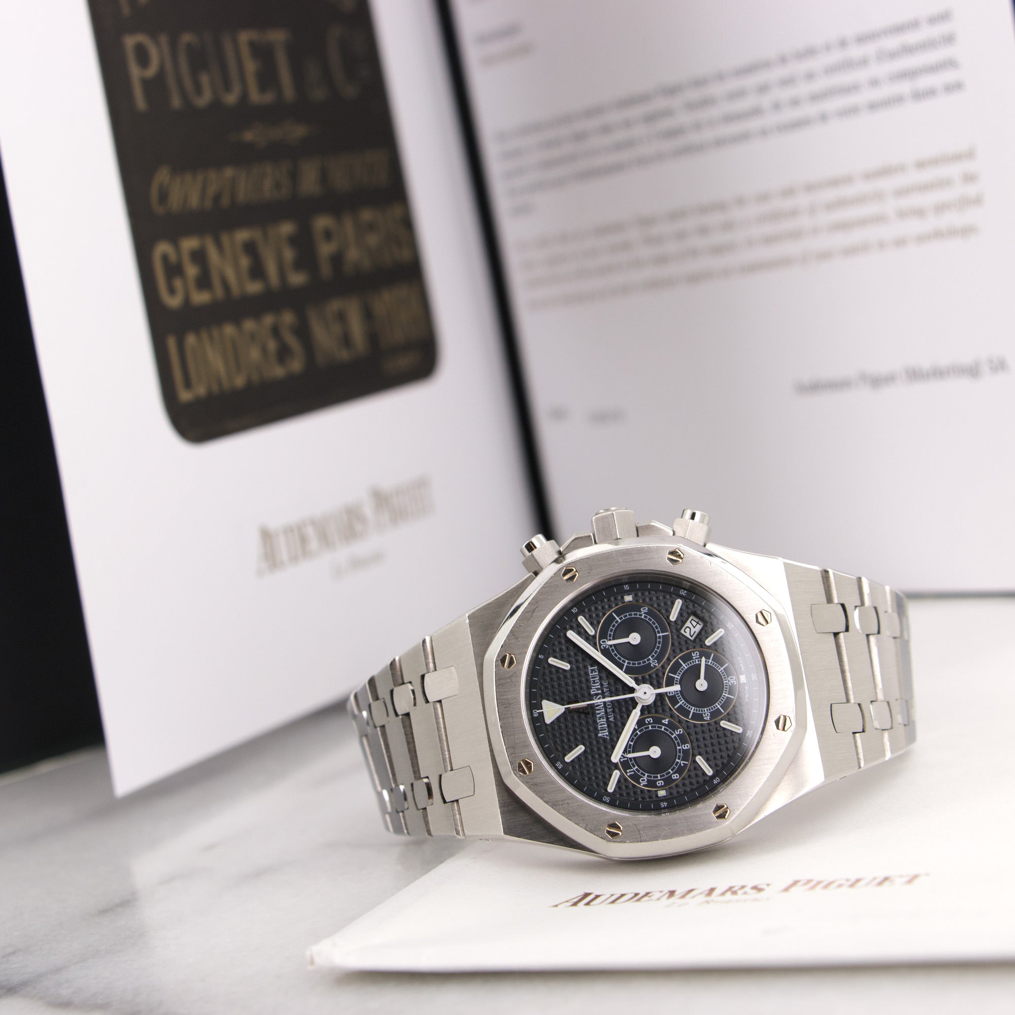 Audemars Piguet - Audemars Piguet Royal Oak Chronograph Blue Watch Ref. 25860ST - The Keystone Watches