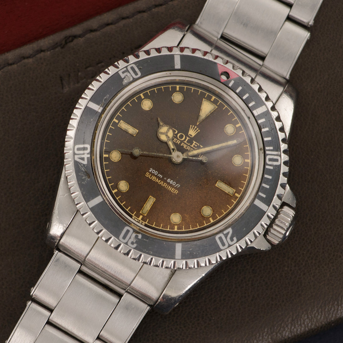 Rolex Submariner Brown Chapter Ring Gilt Dial Watch Ref. 5512