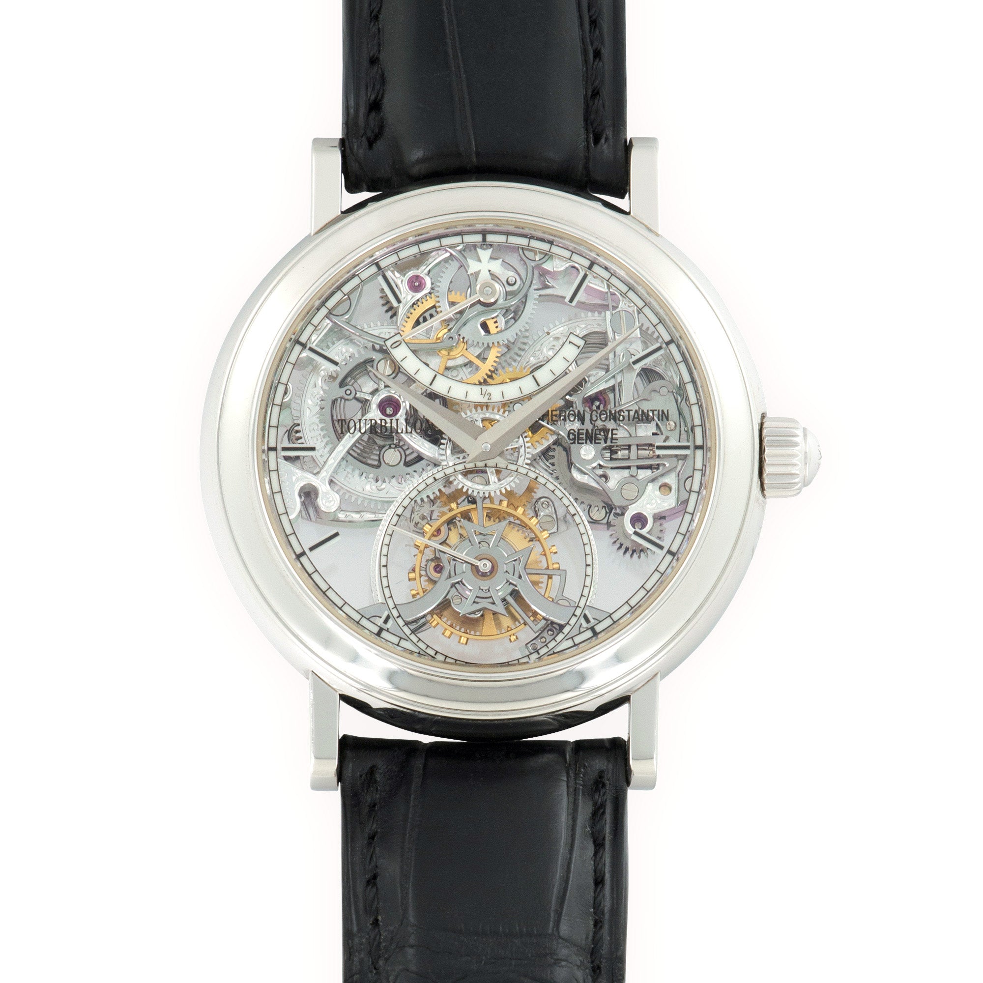 Vacheron Constantin - Vacheron Constantin Platinum Skeletonized Tourbillon Watch - The Keystone Watches