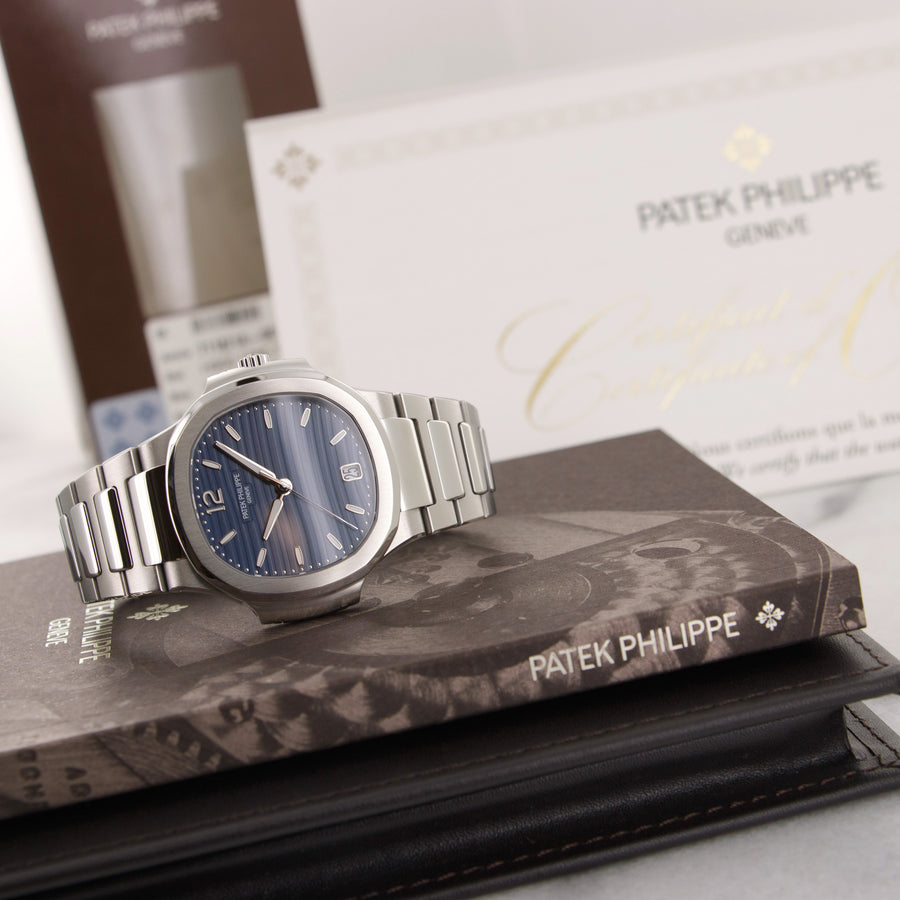 Patek Philippe Nautilus Blue Dial Watch Ref. 7118