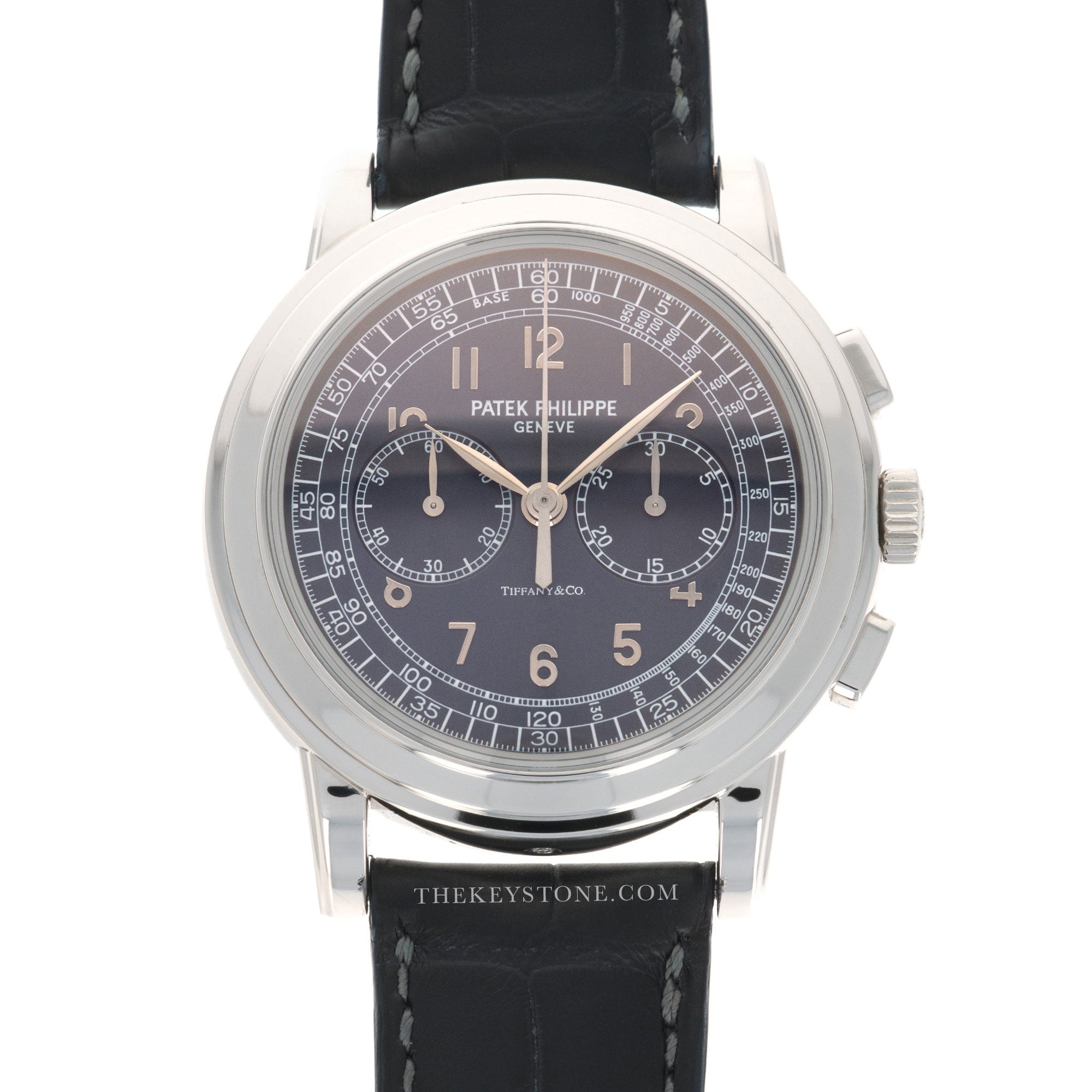 Patek Philippe Platinum Chronograph Watch Ref. 5070, Retailed by Tiffany &amp; Co.