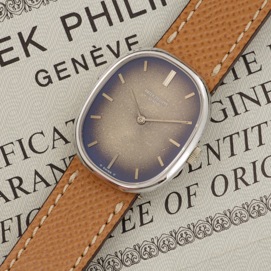 Patek Philippe White Gold Ellipse Watch Ref. 3648, Retailed by Somazzi