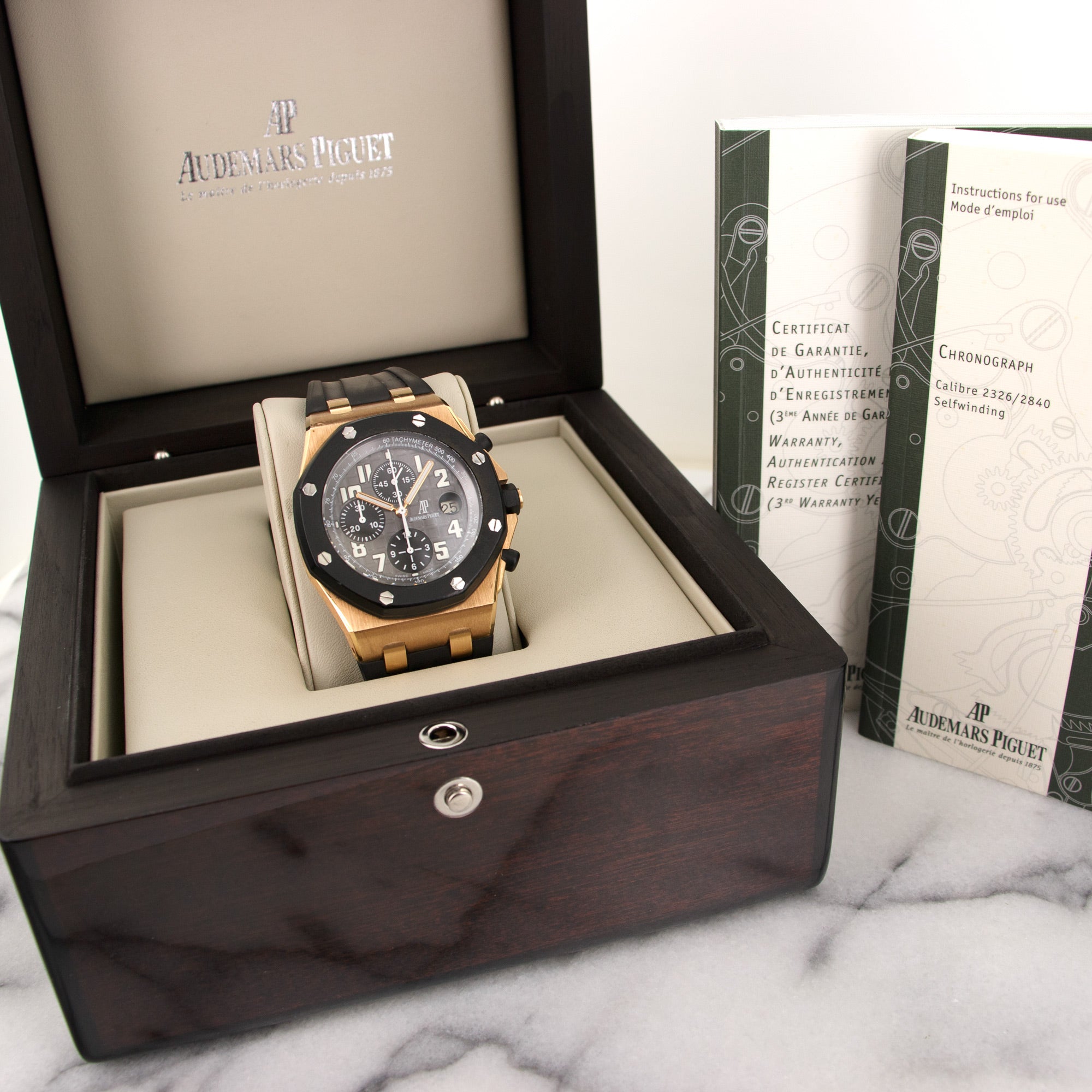 Audemars Piguet - Audemars Piguet Rose Gold Royal Oak Offshore Rubberclad Watch Ref. 25940 - The Keystone Watches