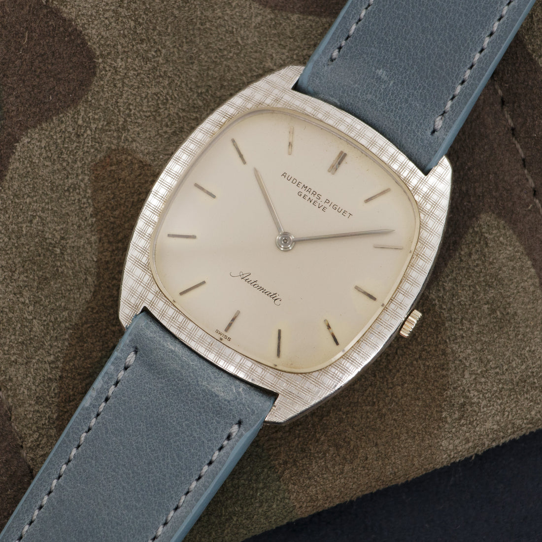 Audemars Piguet White Gold Automatic Strap Watch