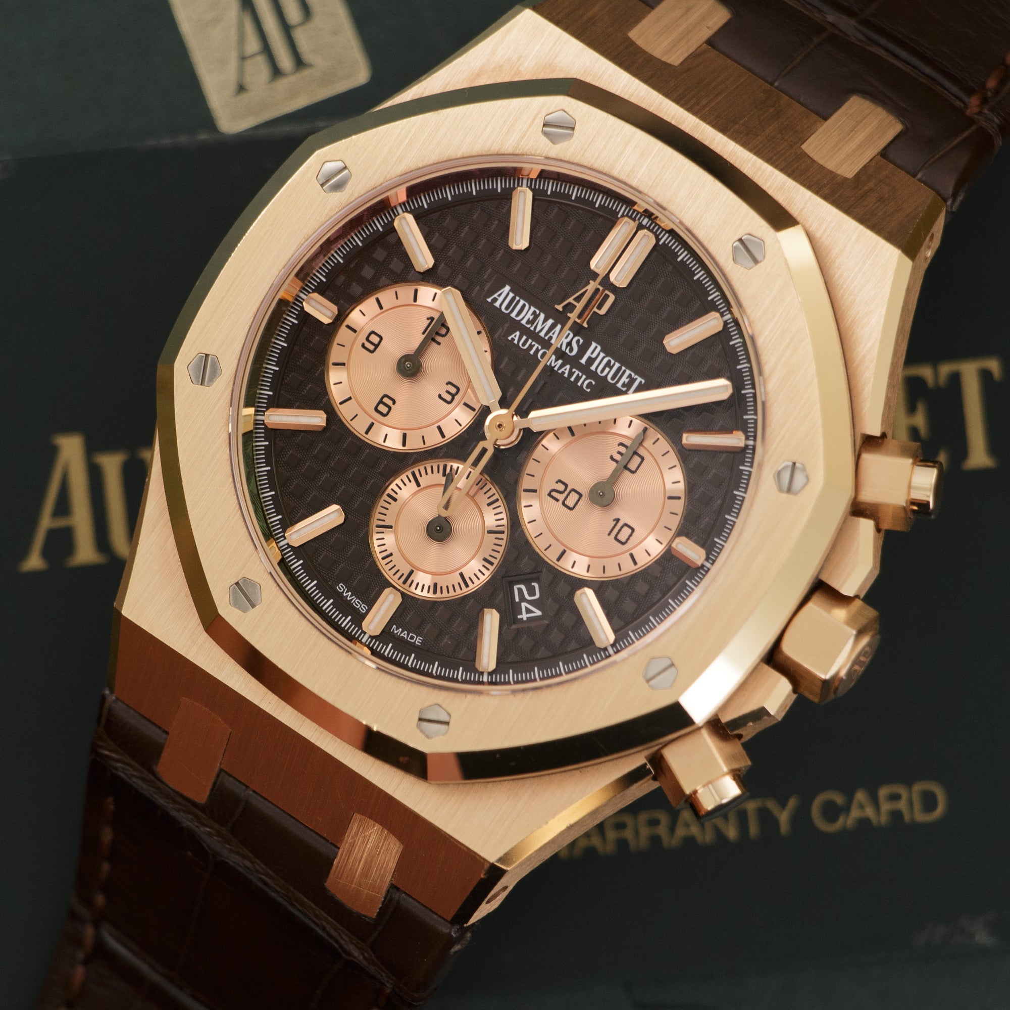 Audemars Piguet - Audemars Piguet Rose Gold Royal Oak Chrono Watch Ref. 26331 - The Keystone Watches