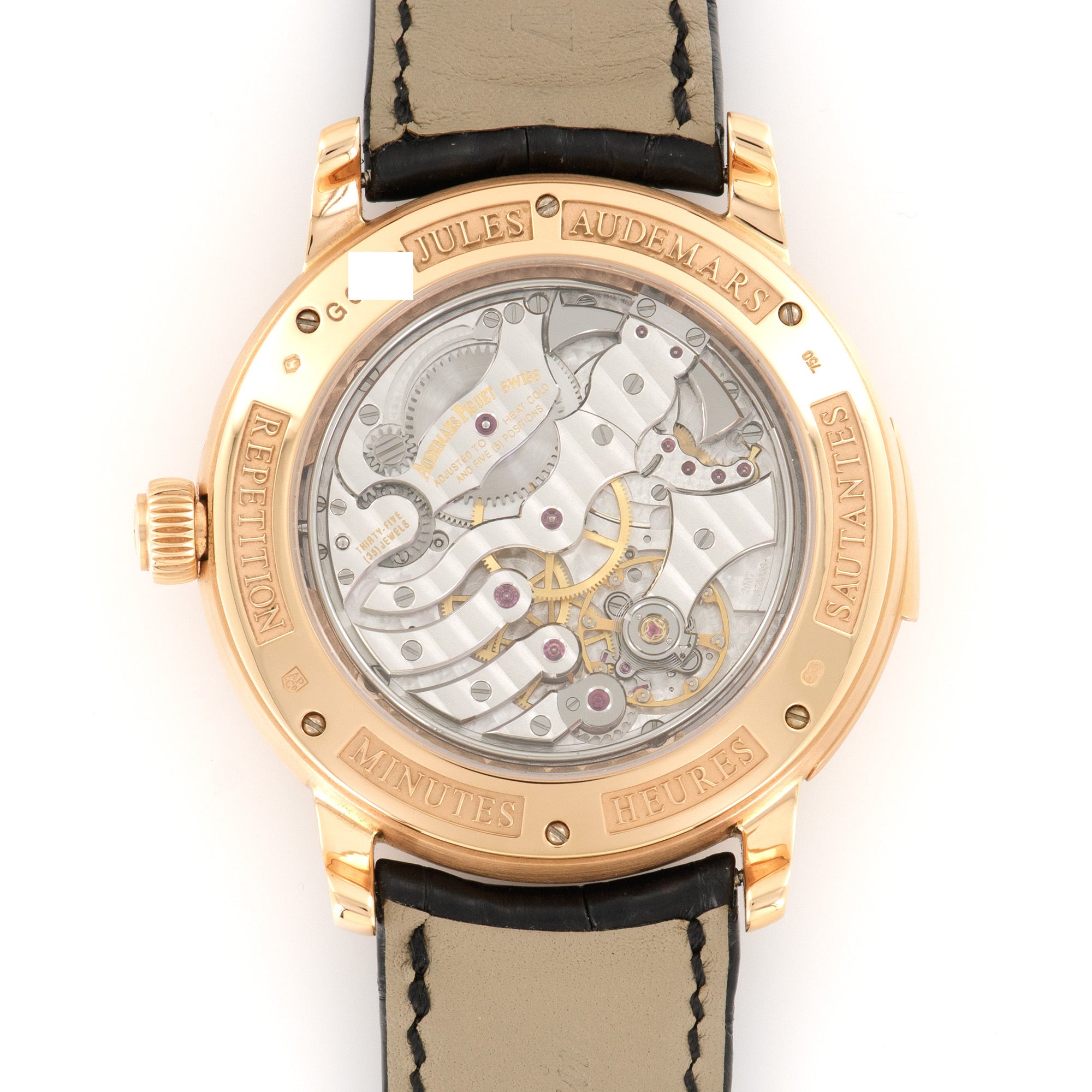 Audemars Piguet - Audemars Piguet Rose Gold Jules Audemars Jump Hour Minute Repeater Watch - The Keystone Watches