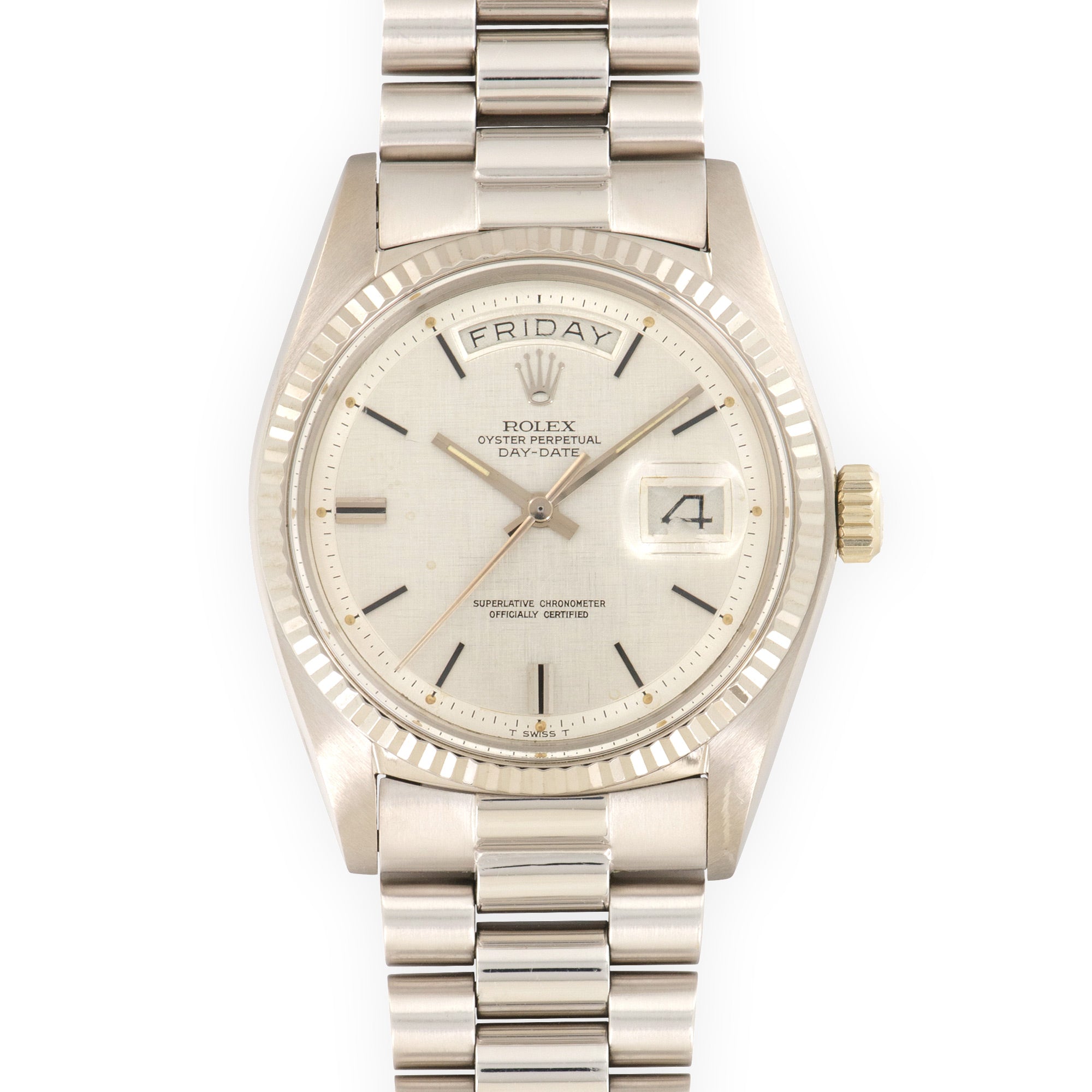 Rolex - Rolex White Gold Day-Date Watch Ref. 1803, Retailed by Bucherer - The Keystone Watches